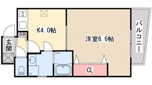 ラ・フォンテ三宮旭の物件間取画像